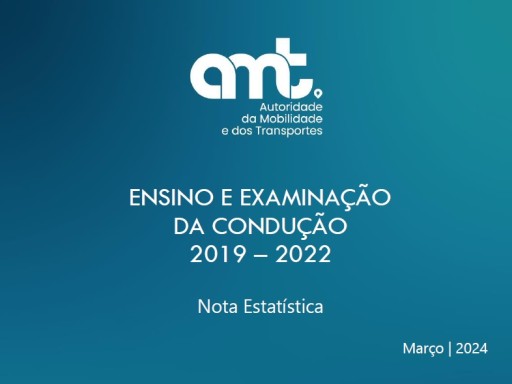 Nota Estatística - Ensino e Examinação da Condução